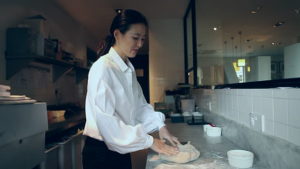 kneading dough