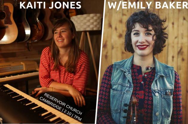 Left: Kaiti Jones, text reads "Kaiti Jones". Right: Emily Baker, text reads "w/Emily Baker"