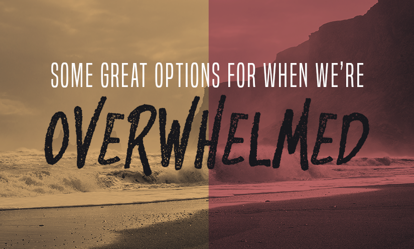 Some Great Options for When We’re Overwhelmed