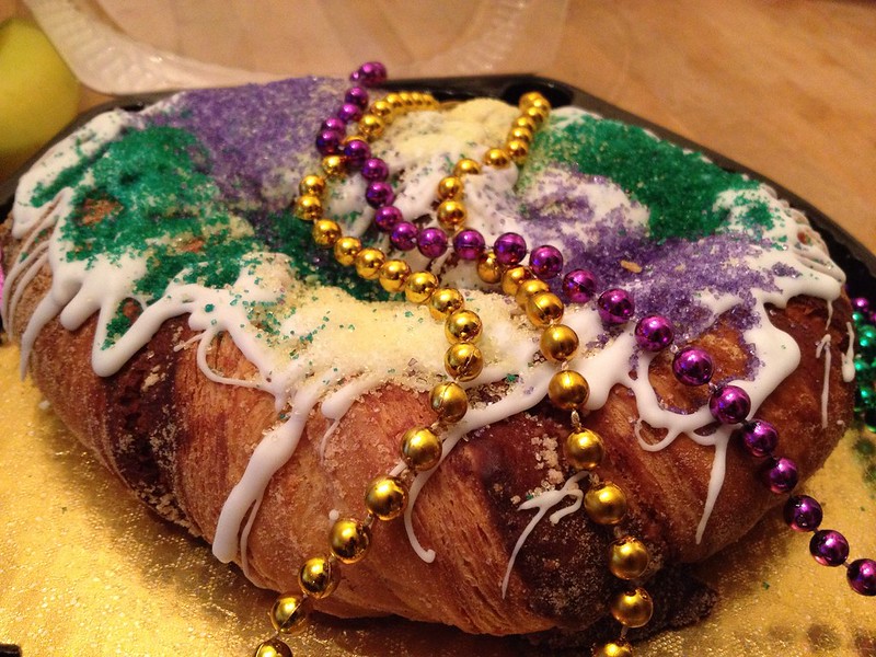 Image of king cake for Mardi Gras