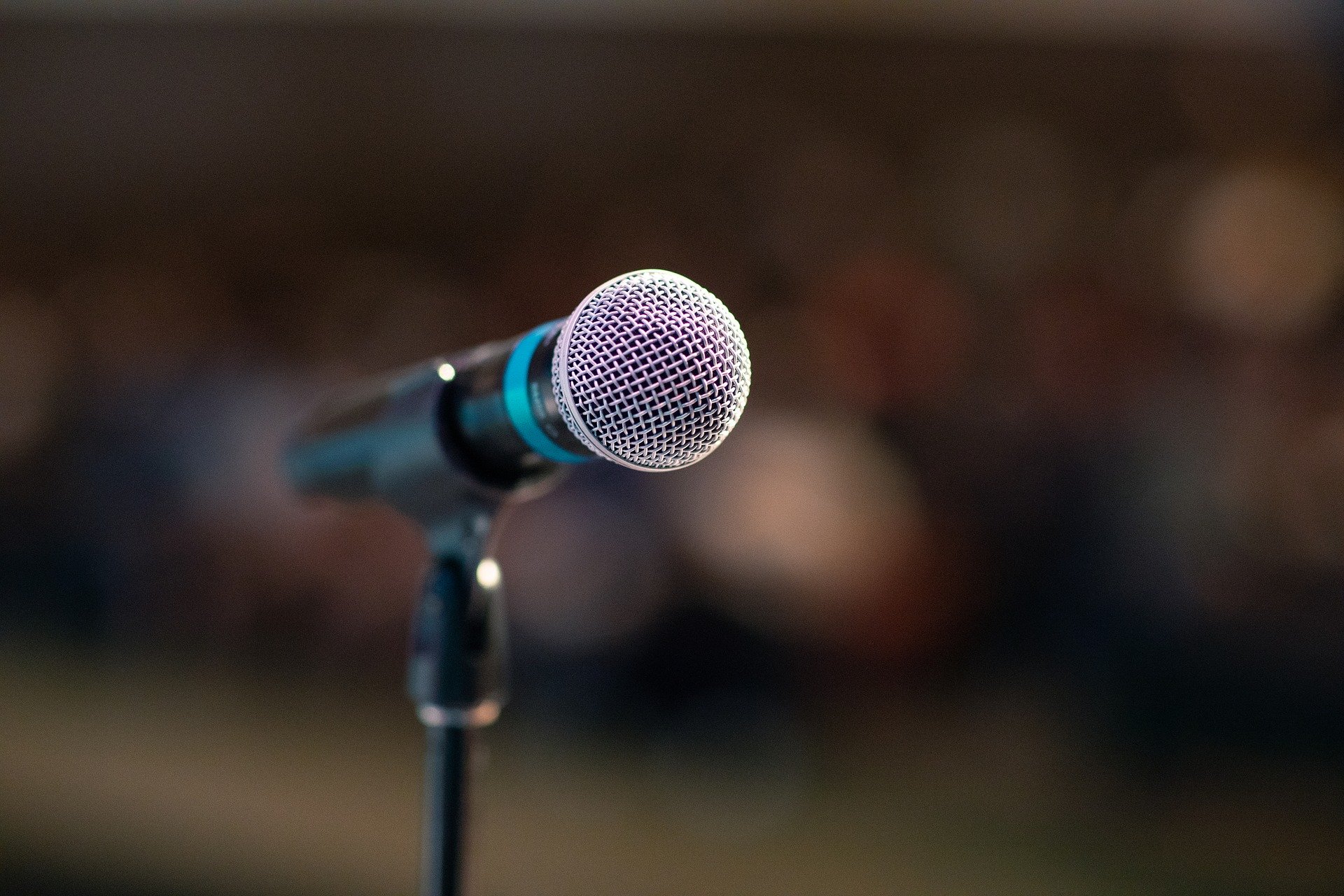photo of microphone close-up