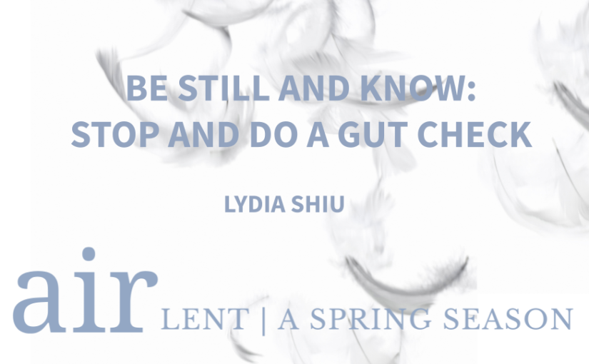 Be Still and Know: Stop and Do a Gut Check